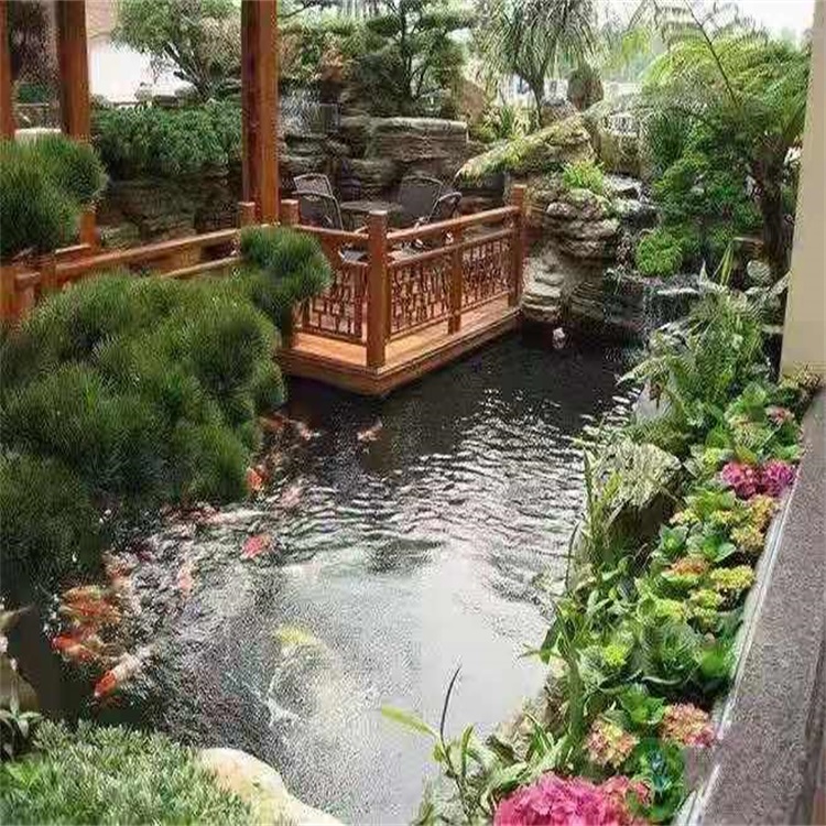 嘉善大型庭院假山鱼池景观设计